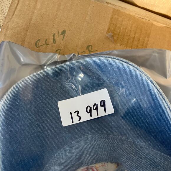 RFD-TV Hat Mens Adjustable Blue Denim Embroidered Logo Western Farm Rodeo - Picture 7 of 7